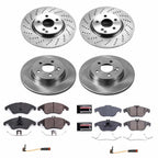 PowerStop Z17 Replacement Brake Pad & Rotor Kit Front & Rear KOE7760