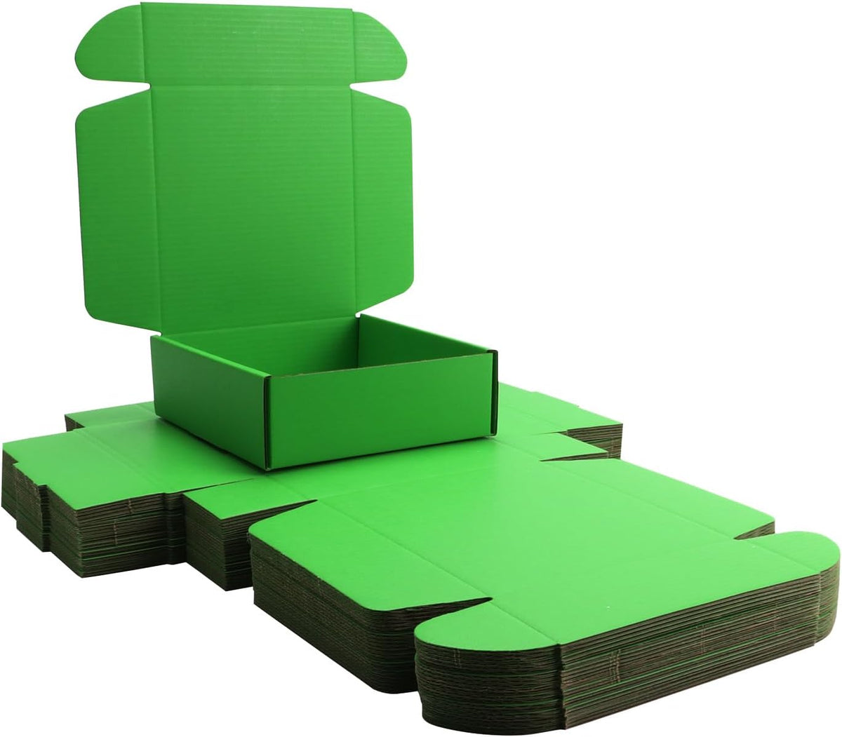 Small Dark Green Shipping Packaging Boxes L6xW6xH2 Inch 20Pcs Mailer Boxes