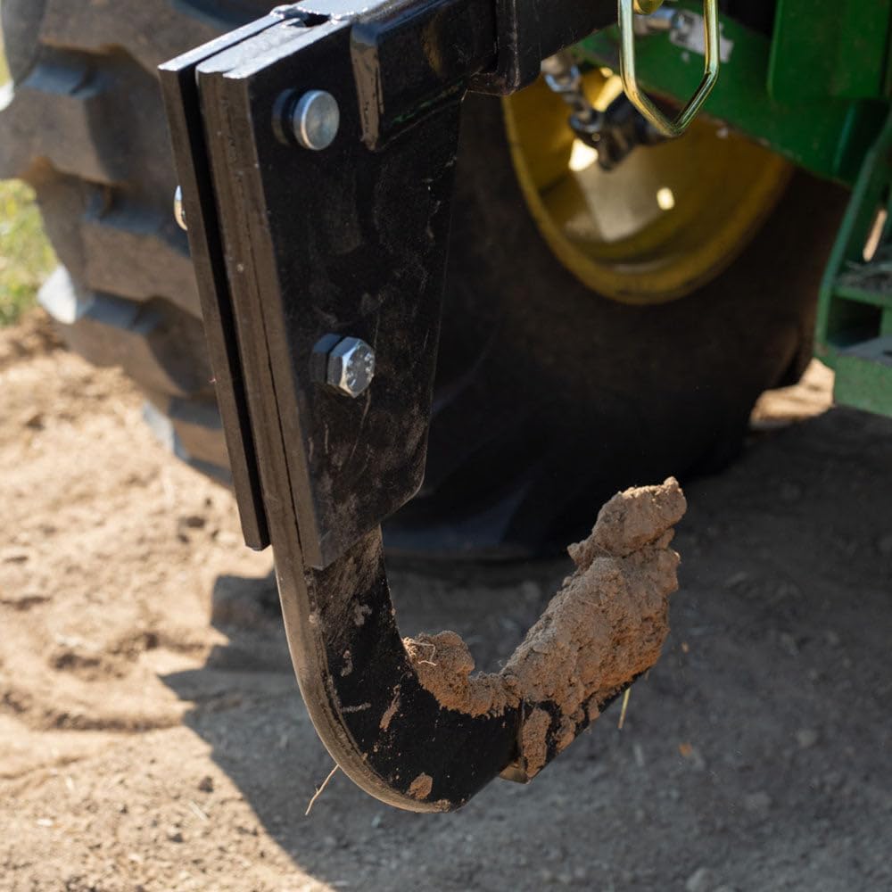 Hitch-Mounted Ripper, Cat 0 & Cat 1 Tractor/ATV/UTV Compatible, Fits 2in Hitch Receivers, Two Height Adjustments