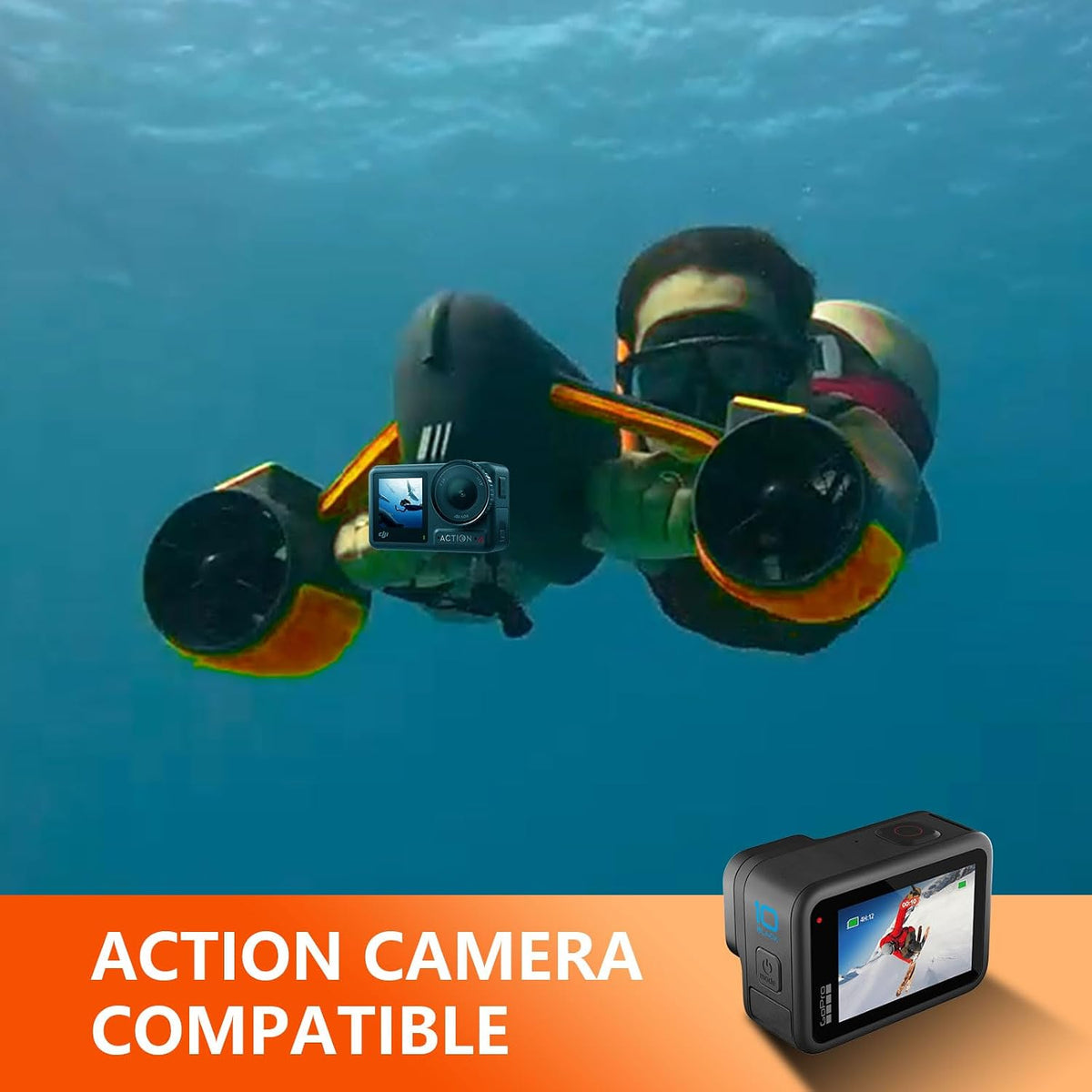 Underwater Scooter for Adults/Kids with Dual Motors 164ft Depth