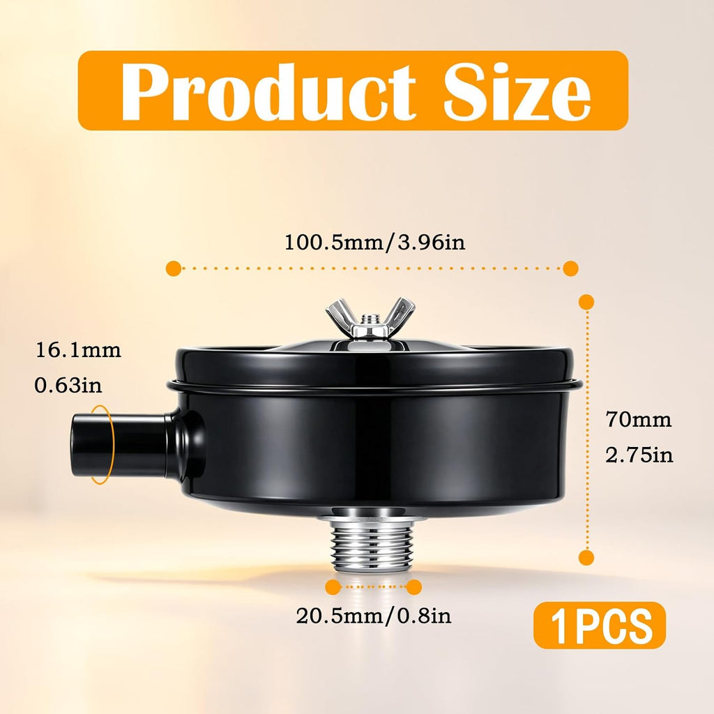 1/2" PT 20mm Thread Air Compressor Silencer Intake Filter Sound Muffler with a Replacement Element H-076