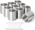 TAISHER 10PCS 304 Stainless Steel Cast Pipe Fitting, Coupling, 1/2" x 1/2" NPT Female Threaded