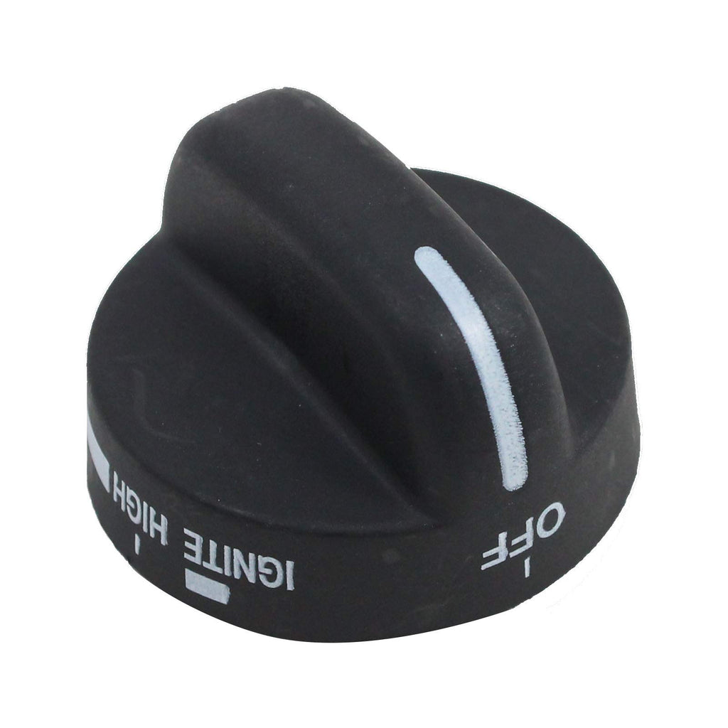 4X Black ABS Plastic Range Knob Replacement for Amana, Whirlpool & More