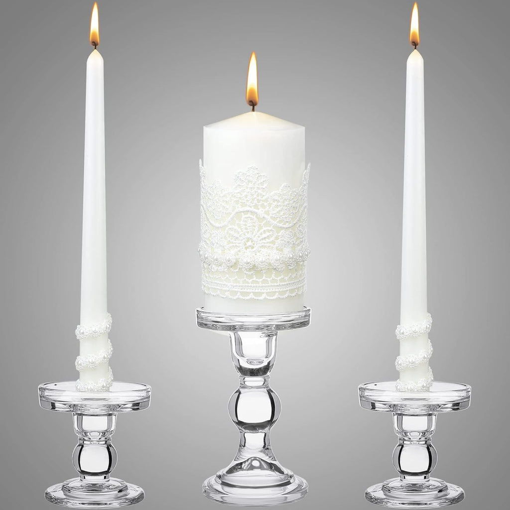 Unity Candles for Wedding Ceremony with Holder,Classic Style