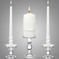 Unity Candles for Wedding Ceremony with Holder,Classic Style