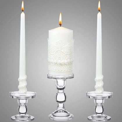 Unity Candles for Wedding Ceremony with Holder,Classic Style