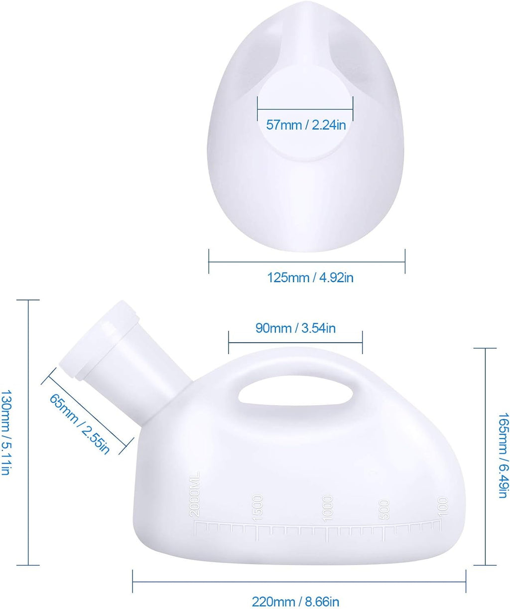 Unisex Potty with Lid, Portable Pee Bottle Reusable Urinals