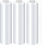 Clear Stretch Wrap, 4 Pack, 15 Inch x 1500 Feet 90 Gauge