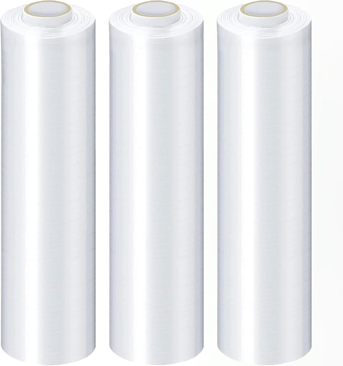 Clear Stretch Wrap, 4 Pack, 15 Inch x 1500 Feet 90 Gauge