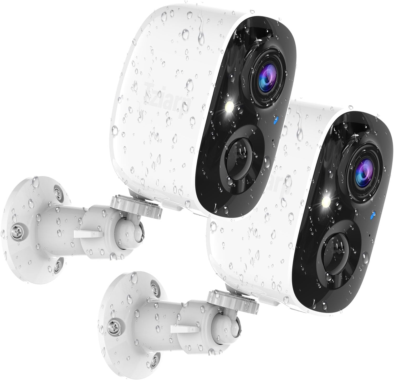 Security Cameras Wireless Outdoor,2K Indoor WiFi Wireless Cameras,Outside Battery Powered Camera for Home Security,AI