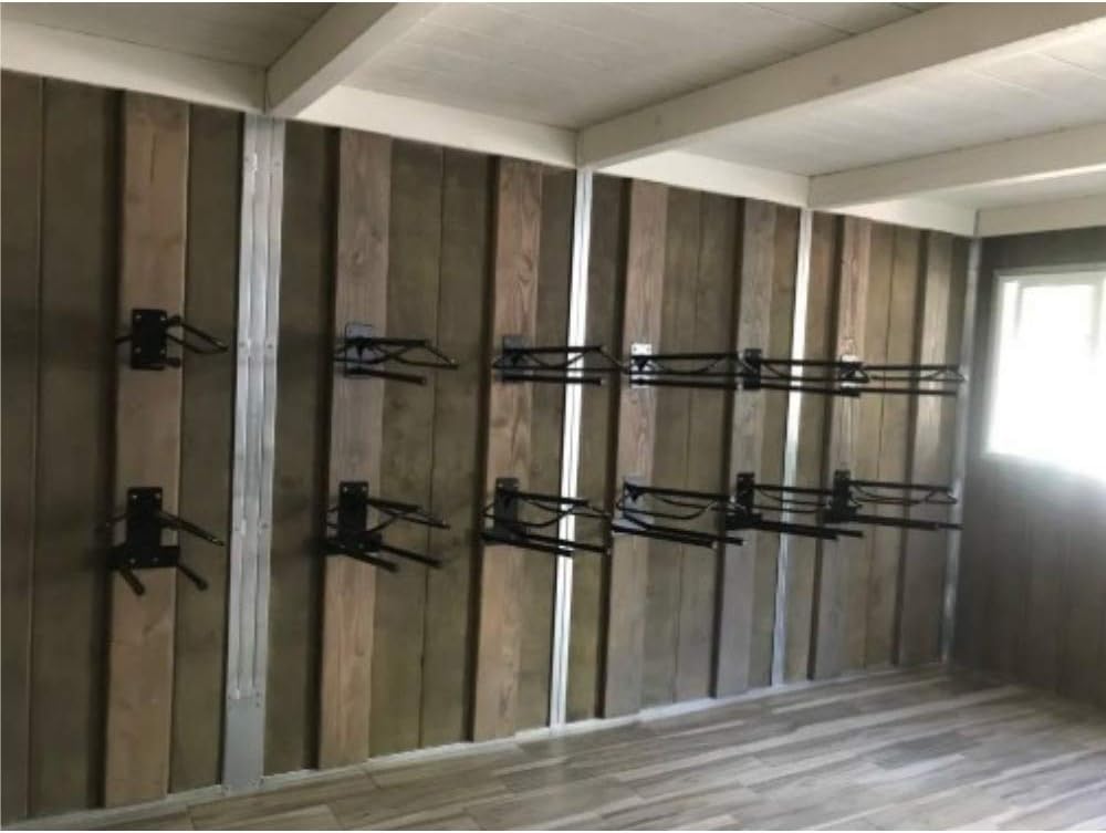 Saddle Rack with Pad Bar for Horse Enthusiast | Heavy-Duty Saddle Rack Wall Mount | Western & English Saddle Rack |