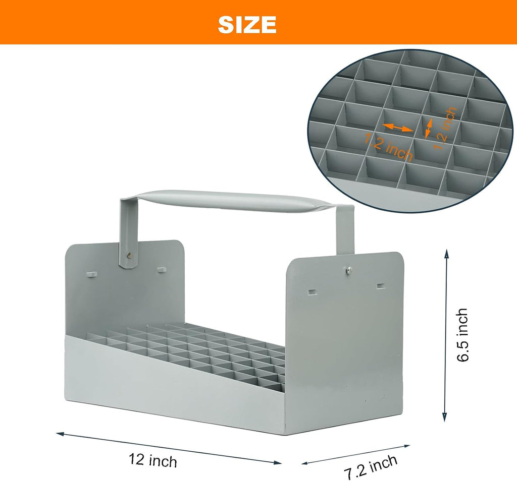 Steel Nipple Caddy, 60-Slot 3/4" Pipe Nipple Storage Tray