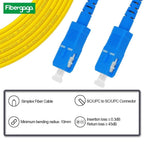 SC to SC OS2 Fiber Optic Cable Single Mode Simplex, 3m(10ft)