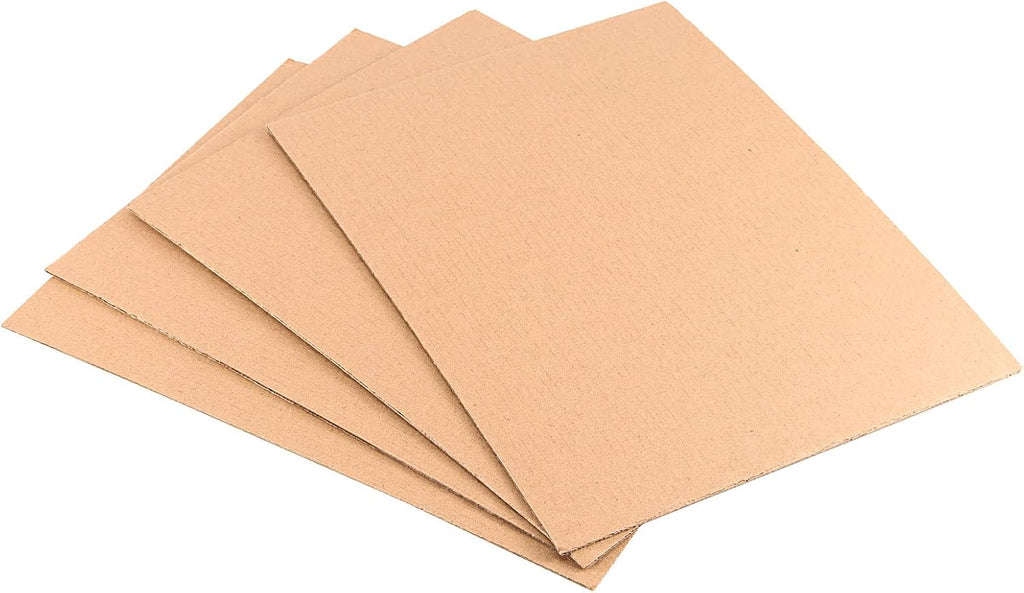 60 PCS 9 x 12 Inches Corrugated Cardboard Sheets, Flat Cardboard Sheets Filler Insert for Packing, Mailing, and