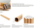 10 - 2" x 20" Round Cardboard Shipping Mailing Tube Tubes With End Caps
