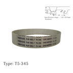 GOODYUSE T5-345-50 PU Timing Belt, 5mm Pitch, 50mm Width, 345mm Length, 69 Teeth, Synchronous Closed Loop Timing Belt for 3D Printers