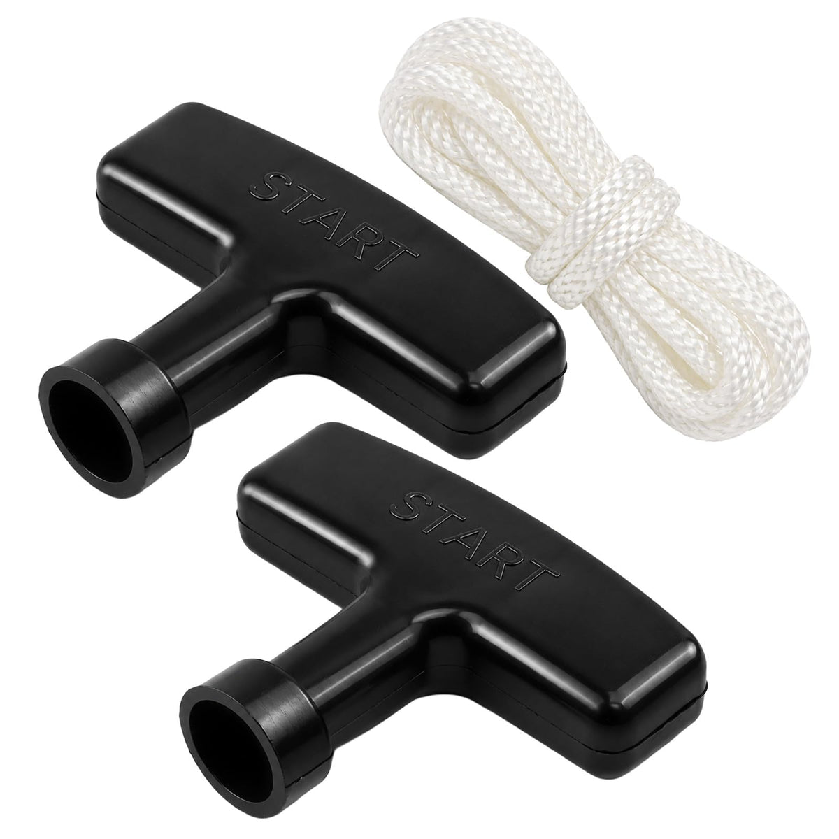 3 Pcs Pull Cord Handle Replacement, 49 Inch Recoil Starter Pull Handle