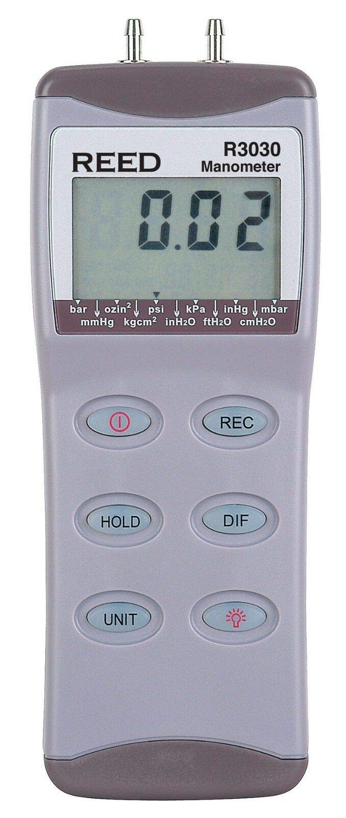 REED Instruments R3030 Digital Differential Pressure Manometer (30psi)