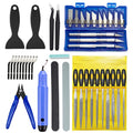 42-Piece 3D Printer Tool Kit with Deburring Tool and Diamond Files | Complete toolkit for print removal, cleanup