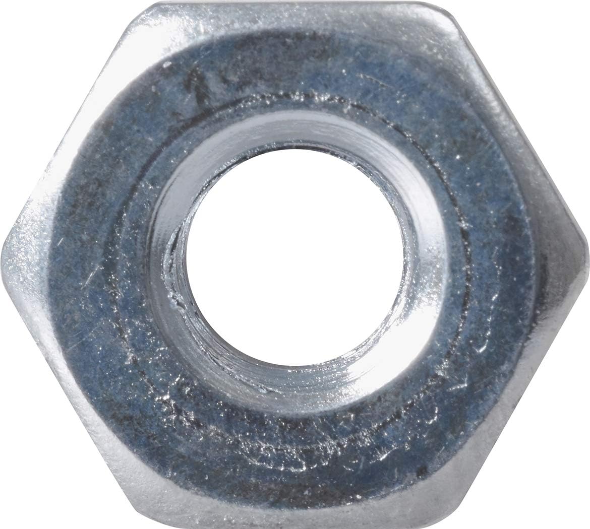 Hillman 140015 Hex Machine Screw Nut, 6-Inch by 32-Inch, 100-Pack , Zinc