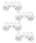 4PCS 4317933 Dishwasher Lower Rack Roller Wheels Fits for Whirlpool