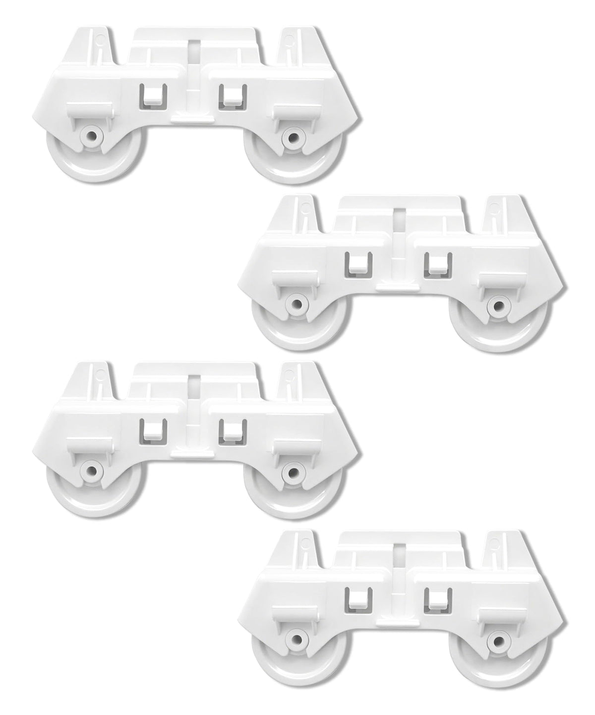 4PCS 4317933 Dishwasher Lower Rack Roller Wheels Fits for Whirlpool