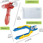 Building Blocks Tool Kit, Including Brick Separator, Block Picker, Multi-Purpose Hammer 3 in 1 Sets Color Random