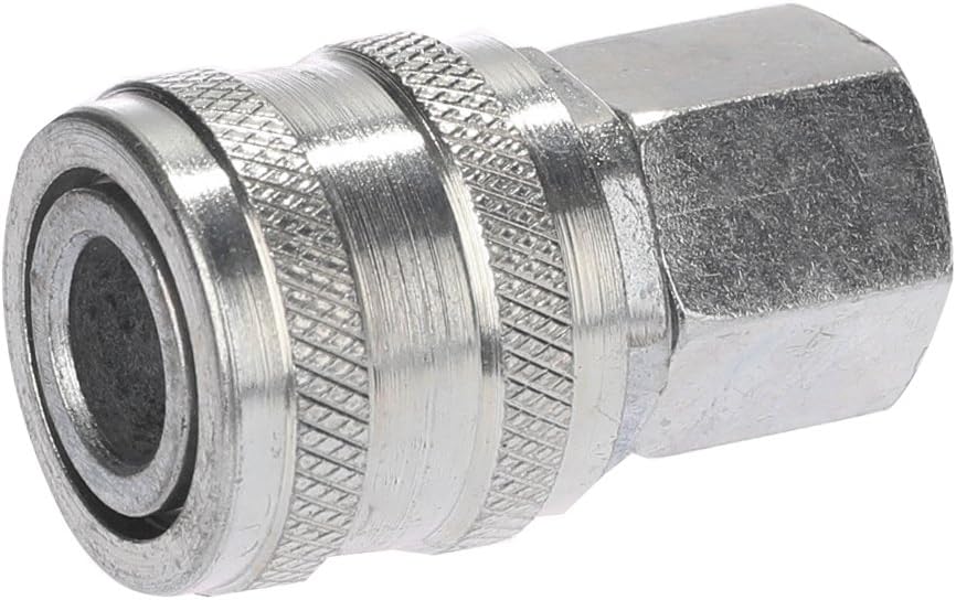 Air Coupler and Plug Kit, 1-pc 1/4'' FNPT ARO Style Coupler&1-pc 1/4'' MNPT ARO Style Air Plug with Sealant, Air Compressor Accessories Kit