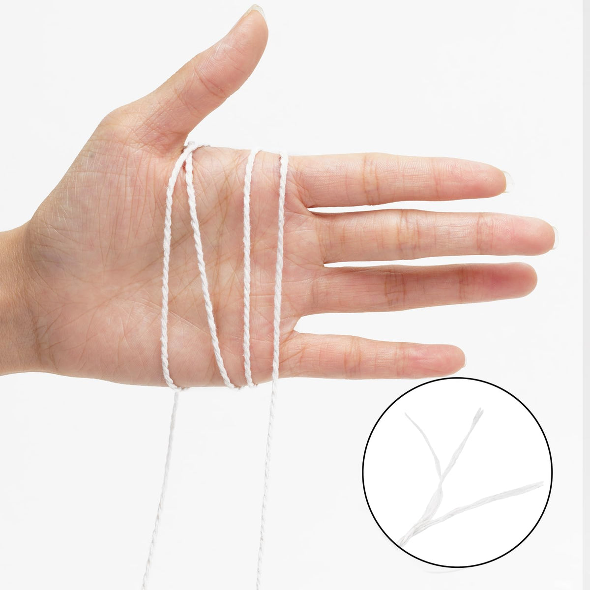 2MM White String, 328 Feet Cotton Butchers Twine for Craft & Cooking