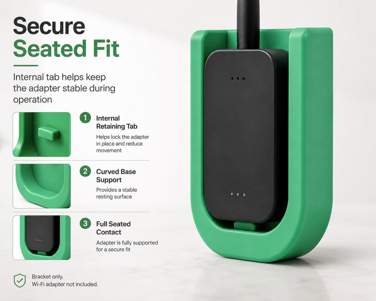 Wi-Fi Adapter Mount Compatible with Harvest Right Freeze Dryers, Green