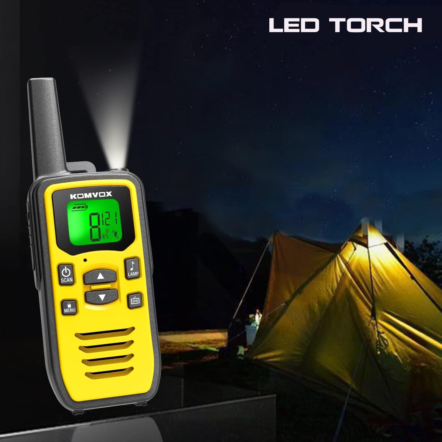 Rechargeable Walkie Talkies for Adults, Long Range Two Way Radios with NOAA Weather Alert, 36 Channels FRS/GMRS Radio