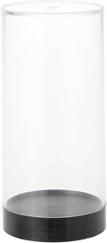 CC-5 Round Storage / Display Acrylic Action Figure Display Case with Black Base, 2.25" W x 4.75" H x 2.25" D, 2-Pack