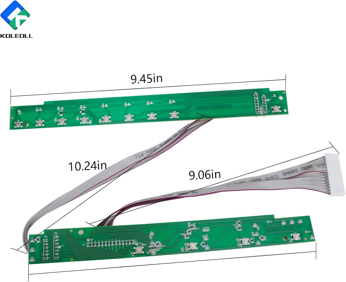 5304517587 Dishwasher User Control and Display Board Replacement for Frigidaire, Electrolux, Kenmore, Crosley - Replaces 004621711A, FGID2466QB7A, FGID2466QD2A, FGID2466QF7A, FGID2466QF8A