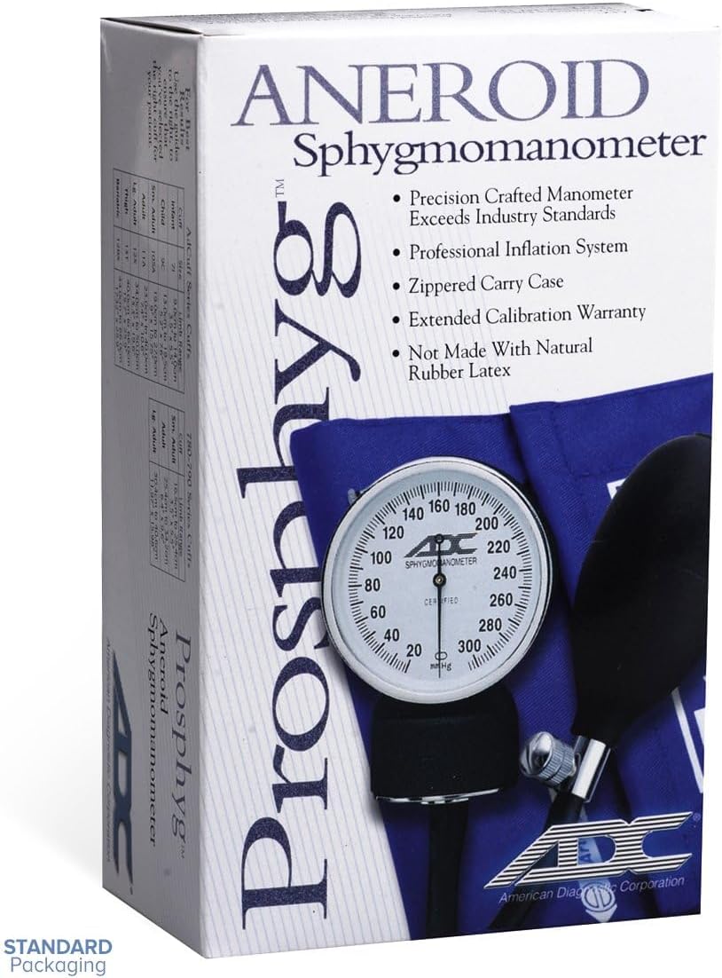 Prosphyg 760 Professional Pocket Aneroid Sphygmomanometer | Features our two-piece Adcuff, Adult size in Devotion