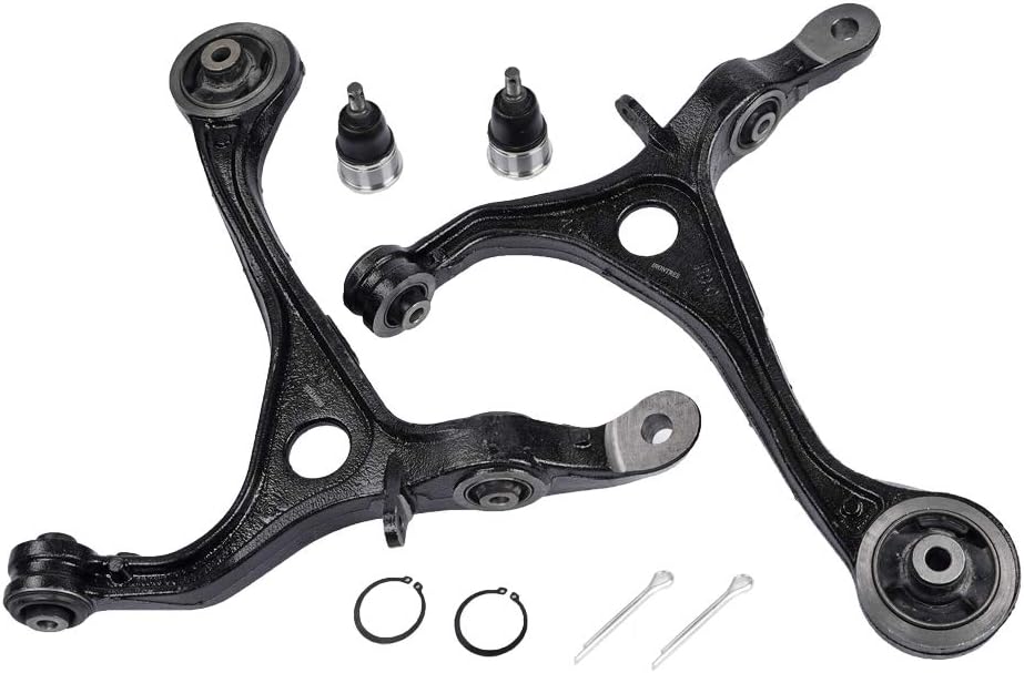 IRONTREE 4Pcs Professional Front Suspension Kit, 2 Lower Control Arms K640289 K640290 and 2 Ball Joints K80228 Compatible with 2003-2007 Honda Accord, 2004-2008 Acura TSX, OE Replacement