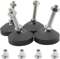 Luomorgo M12 Leveling Feet with T-Nut, D50 x M12 x H50, 4 Pcs