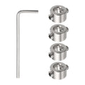 HARFINGTON 4pcs 7mm Drill Stop Collar Set Depth Stop Drilling Limit Ring
