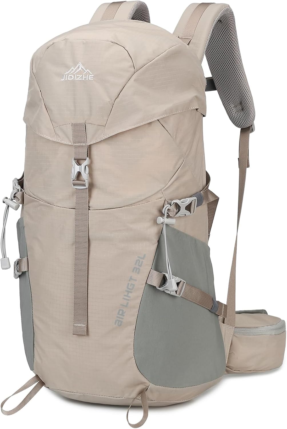 32L Hiking Backpack with Internal Frame & Rain Cover, Lightweight Backpacking Pack with Adjustable Chest Strap