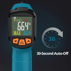 Infrared Thermometer Gun, -58°F to 1472°F(-50~800°C), Sky Blue