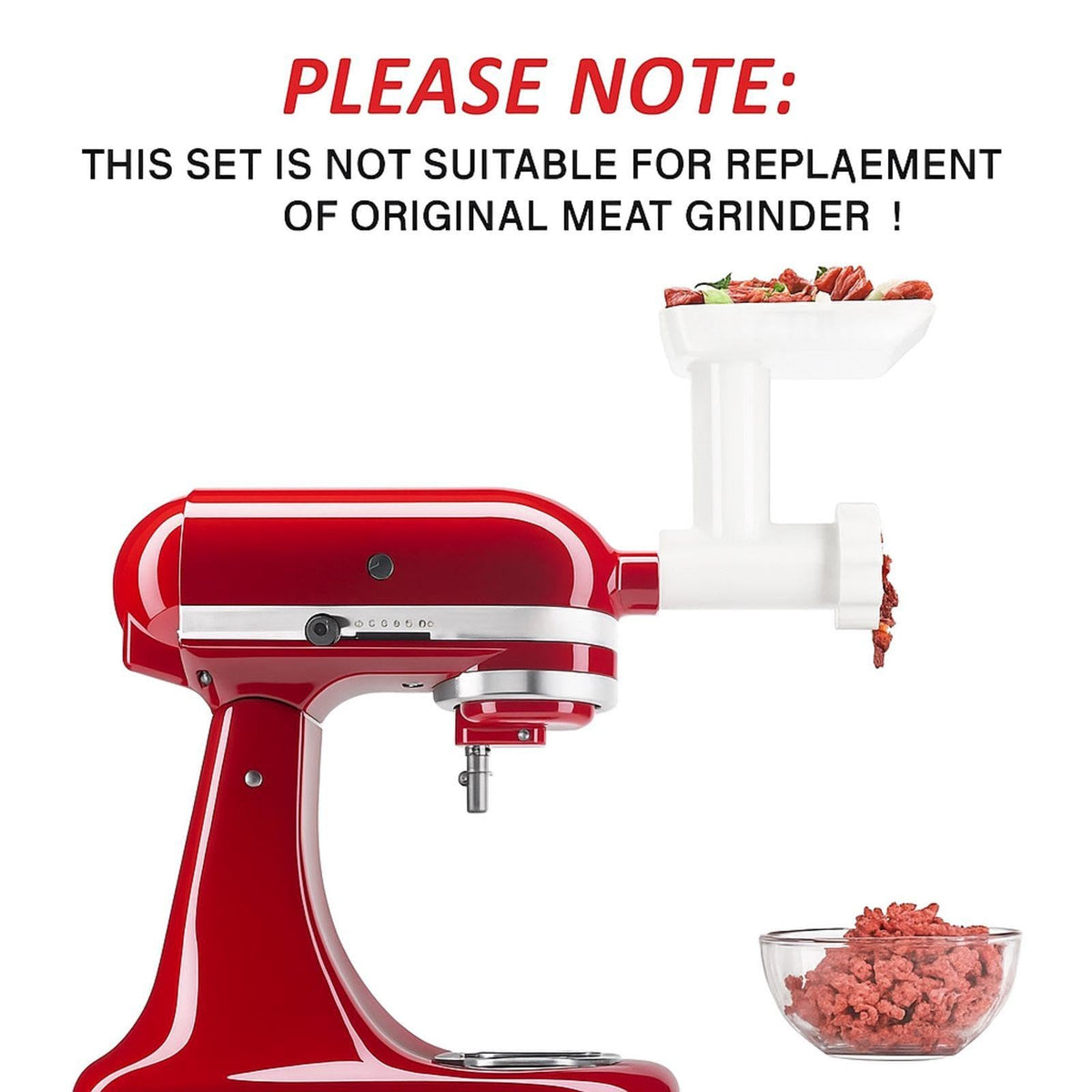 Mudder 4 Pack Size 5 Meat Grinder Blade Stainless Steel Replacement Grinder