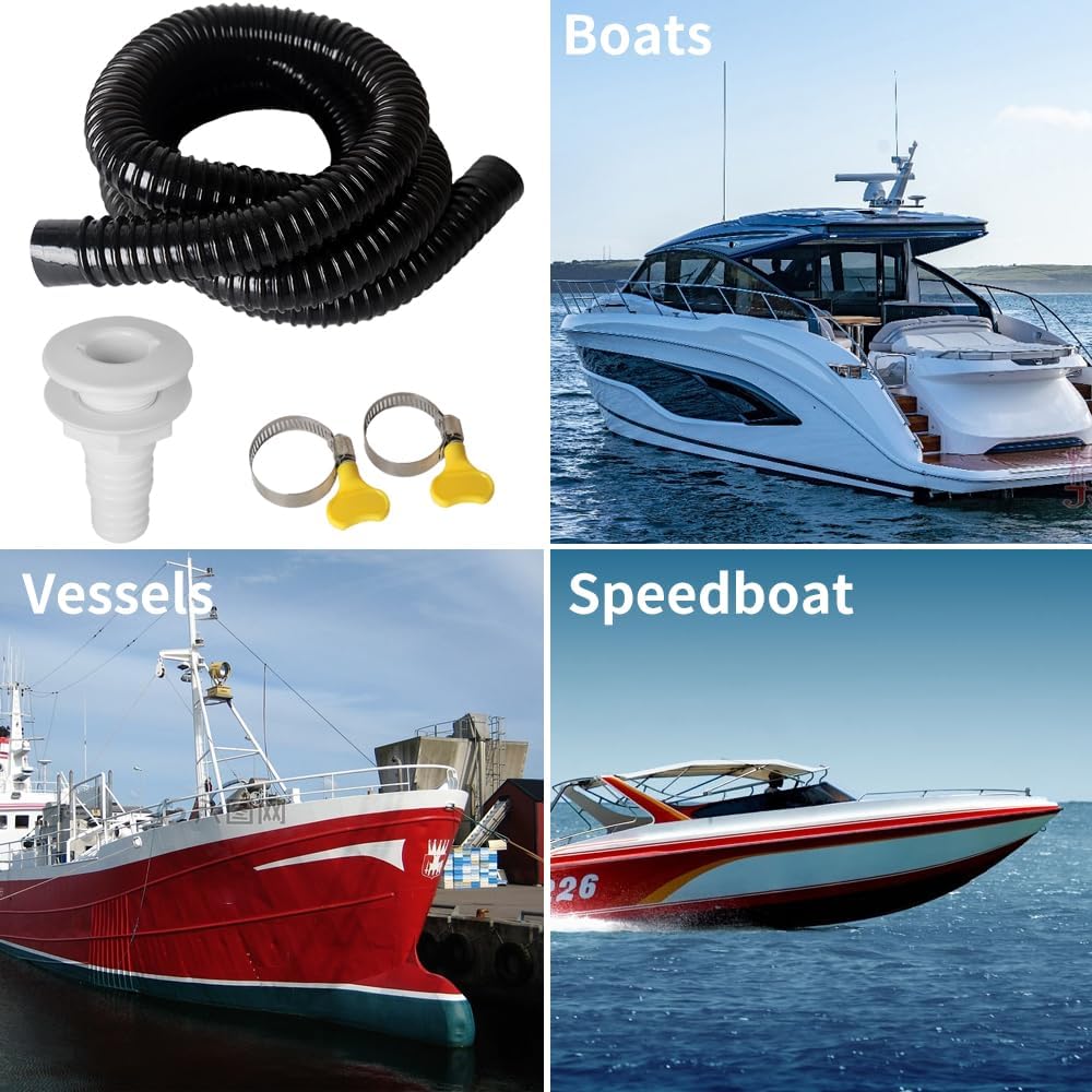 1-1/8 Boat Bilge Pump Hose Kit, Bilge Pump Hose Installation Kit