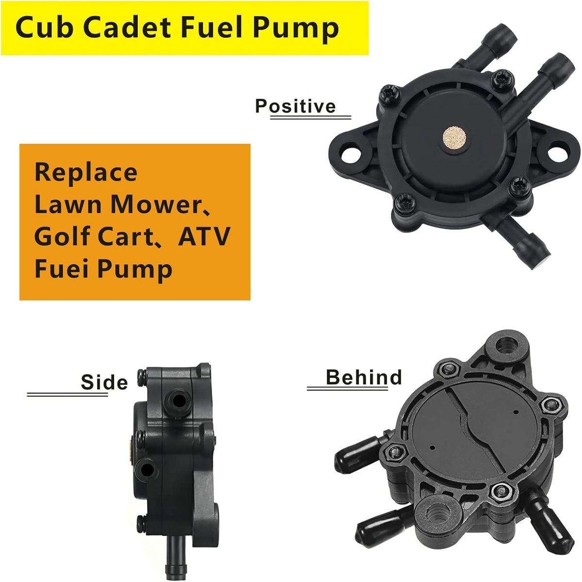 Replace Lawn Mower 808492 597338 and Cub Cadet 、Craftsman Fuel Pump