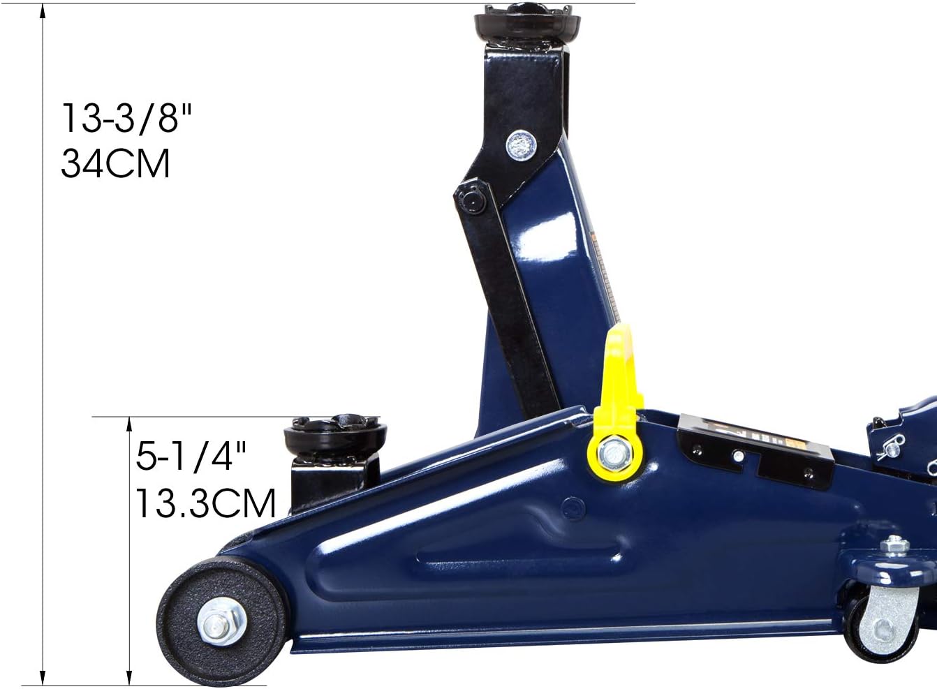 AT82001U Torin Hydraulic Trolley Service/Floor Jack Combo with 2 Jack Stands, 2 Ton (4,000 lb) Capacity, Blue