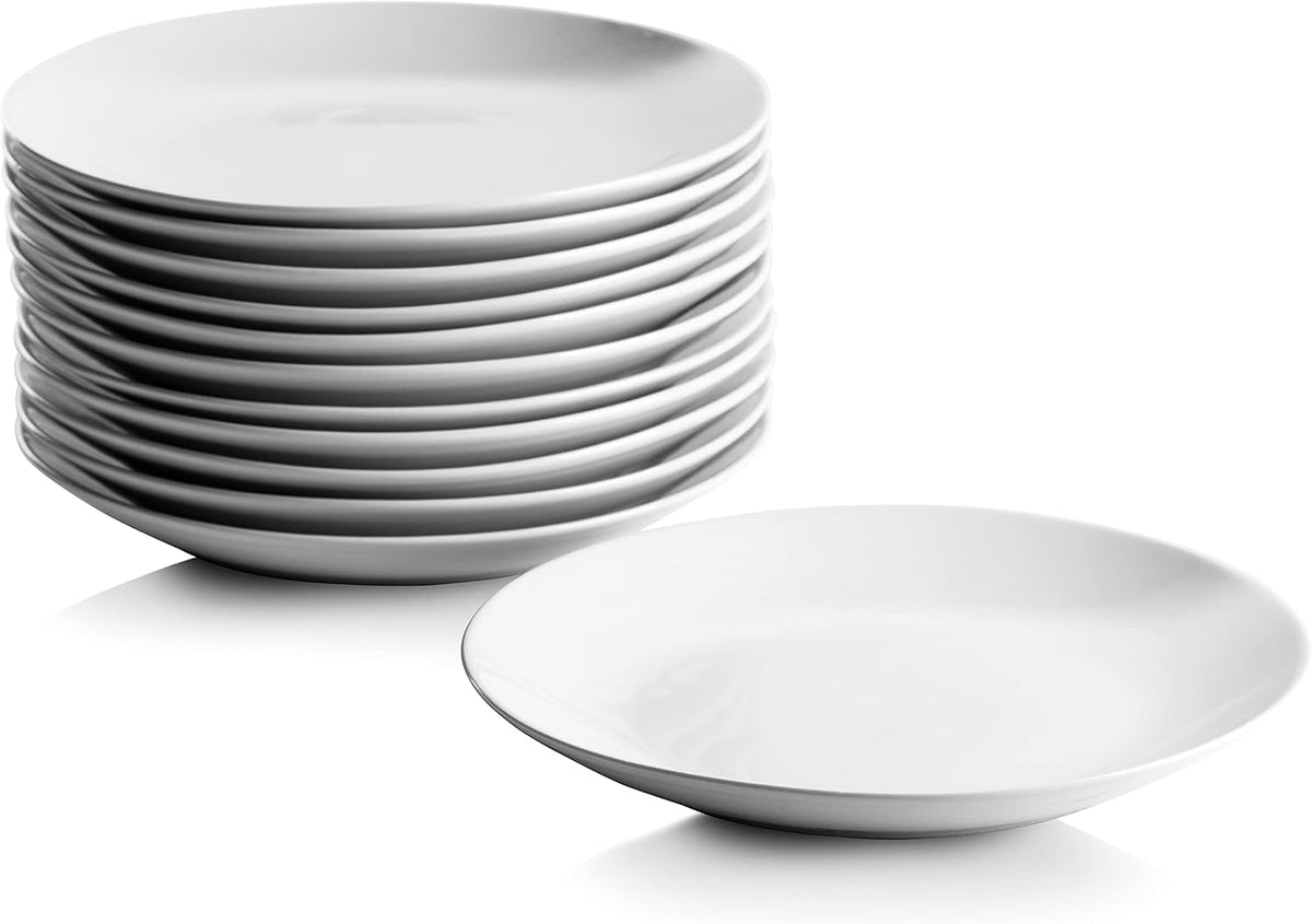 7.5" Catering Coupe Salad/Dessert Plate, Set of 12,White