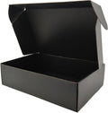 12x8x3 Shipping Boxes Black Mailer Corrugated Cardboard Box Set of 20