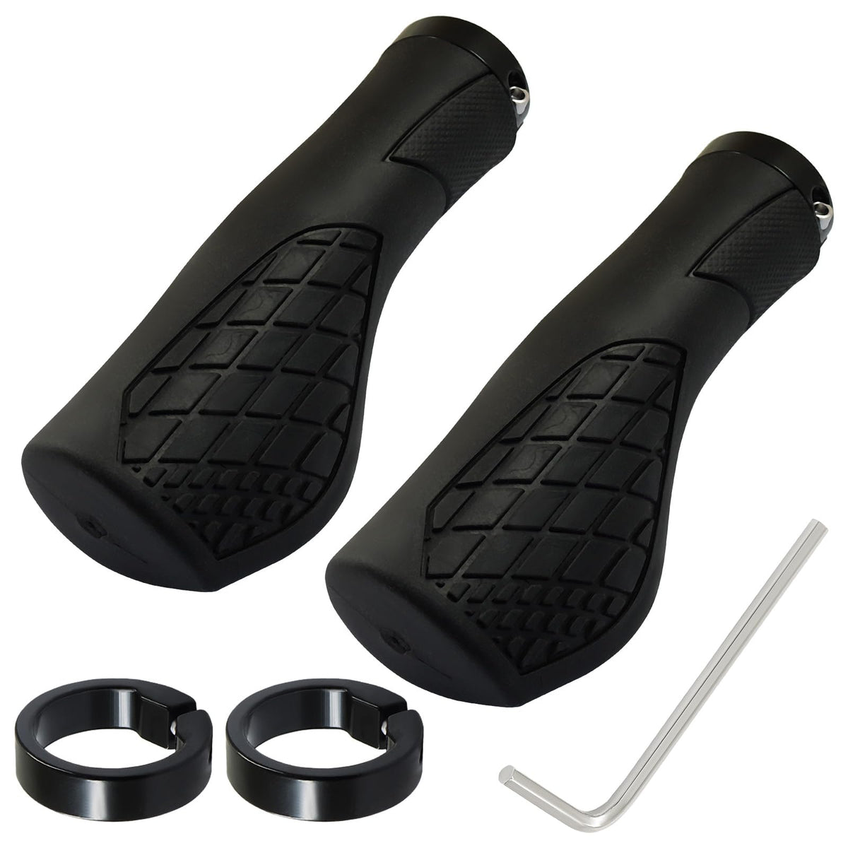1 Pair Ergonomic Bike Grips