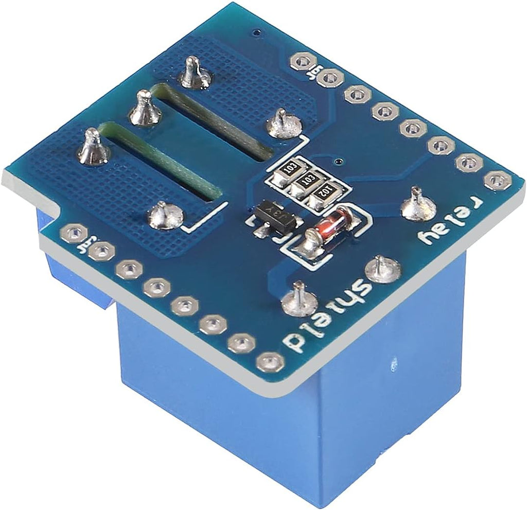 10pcs 5V Mini Relay Shield 5V Relay Module 1 Channel 5V Relay Shield for WeMos D1 Mini also Compatible with Arduino