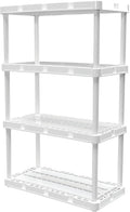 4 Shelf Knect-A-Shelf Ventilated Light Duty Storage Home Organizer with Adjustable Shelves for Garage, Basement, and