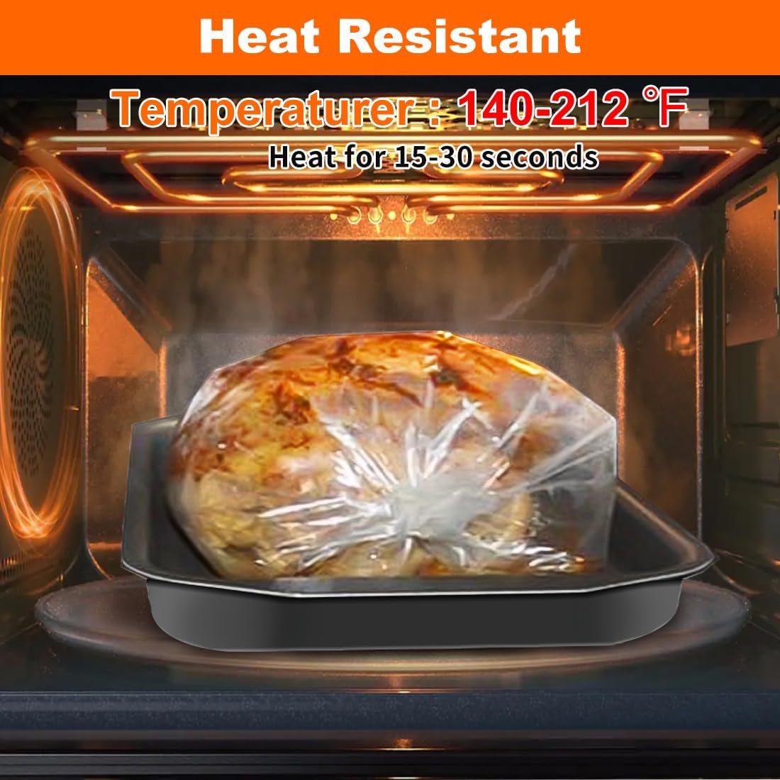 12" x 16" Plastic Produce Bags Roll, Fresh-Keeping Disposable Food Storage, Clear Plastic Bags for Food, Bread