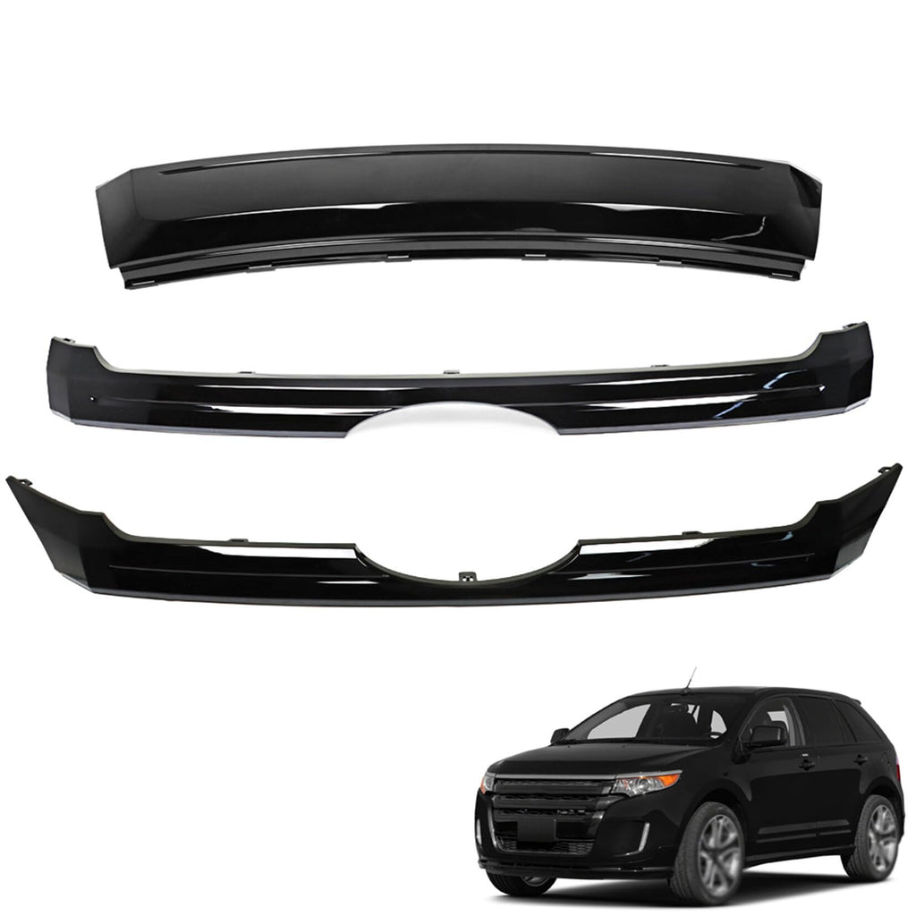 SEBLAFF Front Bumper Black Grille Replacement for E-dge